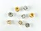Beautiful Real Gold 18K/Platinum Plated Micro CZ Baguette Pave Octagon Large Hole Spacers Beads Over Brass 1 pc